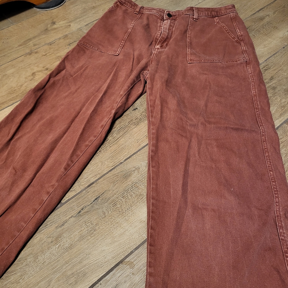 Cropped Wide Leg Jeans